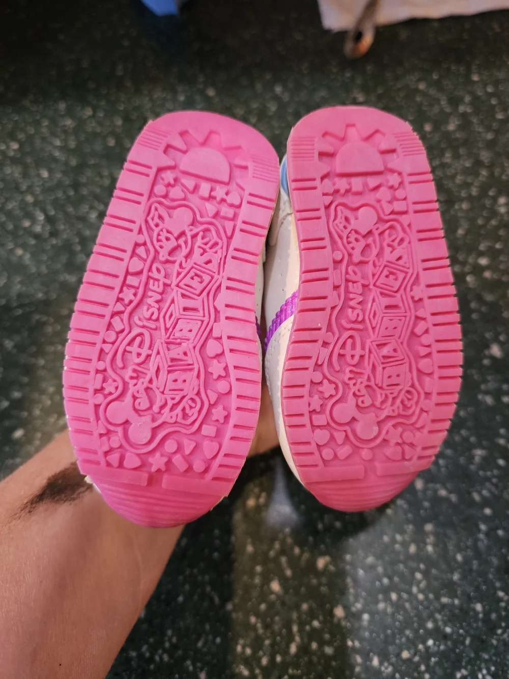 Disney Baby White and Pink Minnie Strap Sneakers